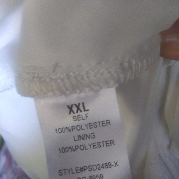 Unbranded Plus Size XXL White Floral Lace Layered Knee Length Dress - Picture 6 of 6